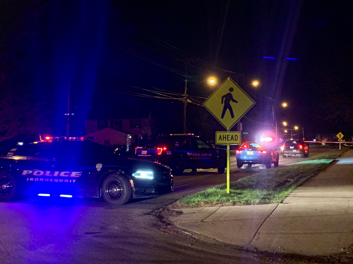 Irondequoit PD investigating a pedestrian-involved crash at Seneca Ave. and Rogers Parkway. Police say two teenage girls were crossing the street, one was struck by an oncoming car and transported to the hospital with serious injuries. NYSP called in to assist