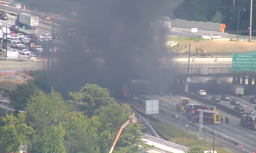 I-285 now shut down both ways. Take I-75/sb to I-85/nb as the I-285/eb alt. I-85/sb to GA-400/nb is the best I-285/wb alt. route