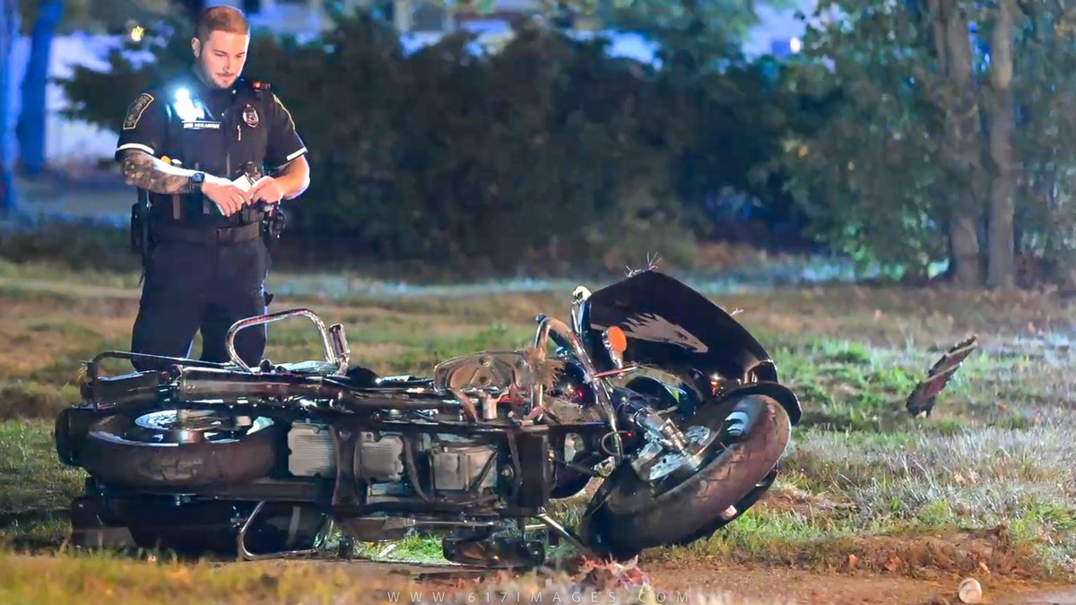 Peabody - Lynn Street - Motorcyclist down with serious injuries. Med Flight requested but canceled due to long ETA. Patient was ground transported to a hospital