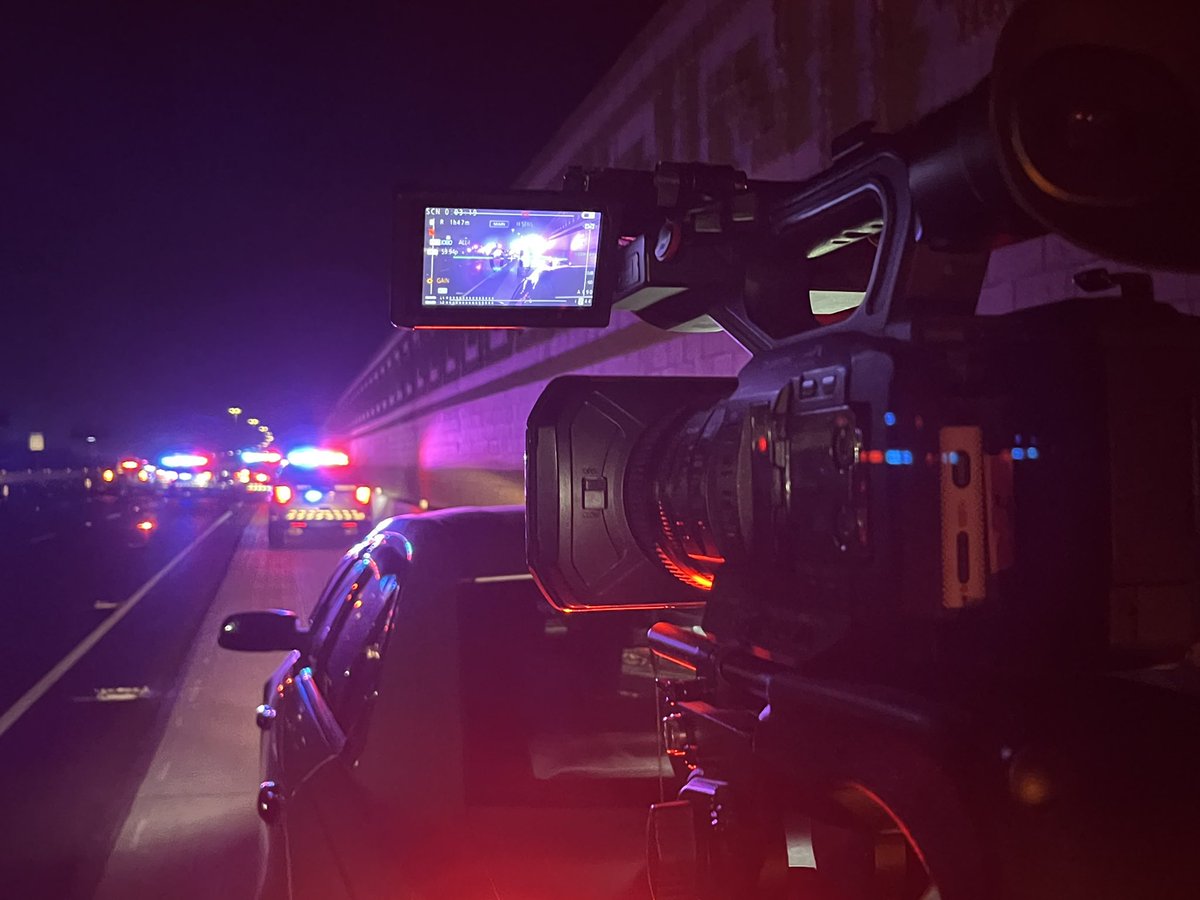 DPS is working a fatal crash involving a trooper. DPS was assisting with traffic control at a vehicle fire on I-10 near Baseline road when a car crashed into the trooper's charger. The passenger of the vehicle died at the hospital.