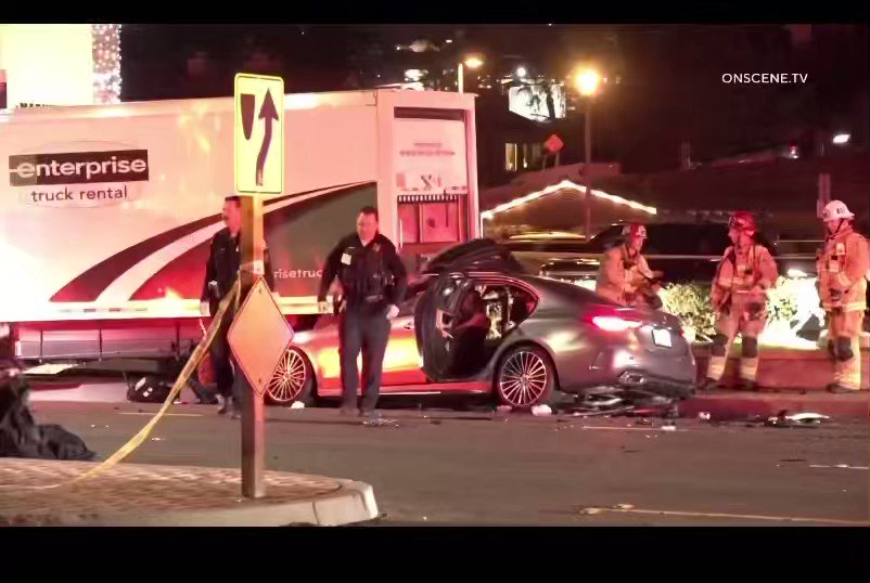 One person died at the scene of a fatal traffic accident today on W Coast Highway in Newport Beach. A Mercedes Benz crashed into an unoccupied Enterprise truck according to reports