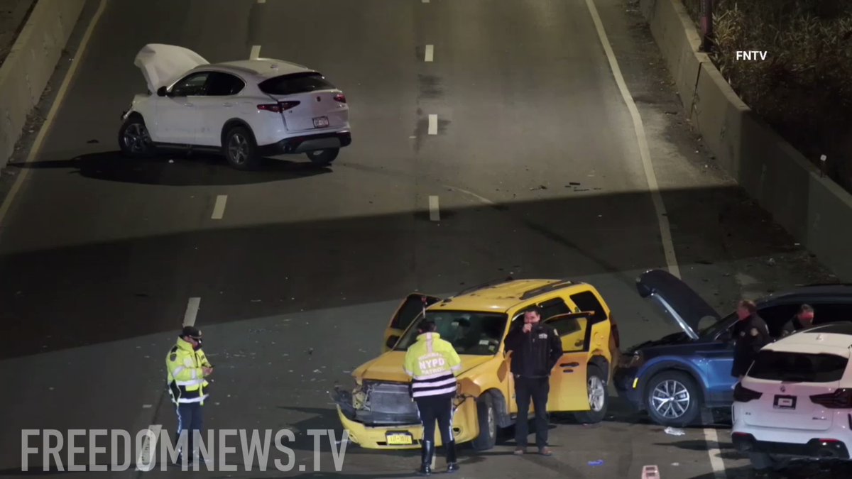 Highway Division Officers responded to the Cross-Island Pkwy at exit 30W in Queens for a multiple car collision that left several people hurt with various injuries. Victims were taken to an area hospital