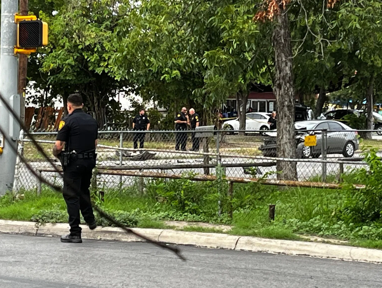 Three people are injured after a motorcycle hit a patrol car, sending a police officer and two others to the hospital. incident occurred around 5:30 p.m. near Huron St and Southcross Blvd