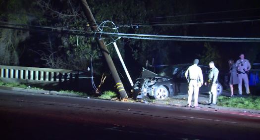 A person had to be pulled out of the car after slamming into a power pole. This is off Dewey Dr. in Carmichael. The impact cause to pole to sheared in half. SMUD is reporting nearly 900 customers without power in the area.