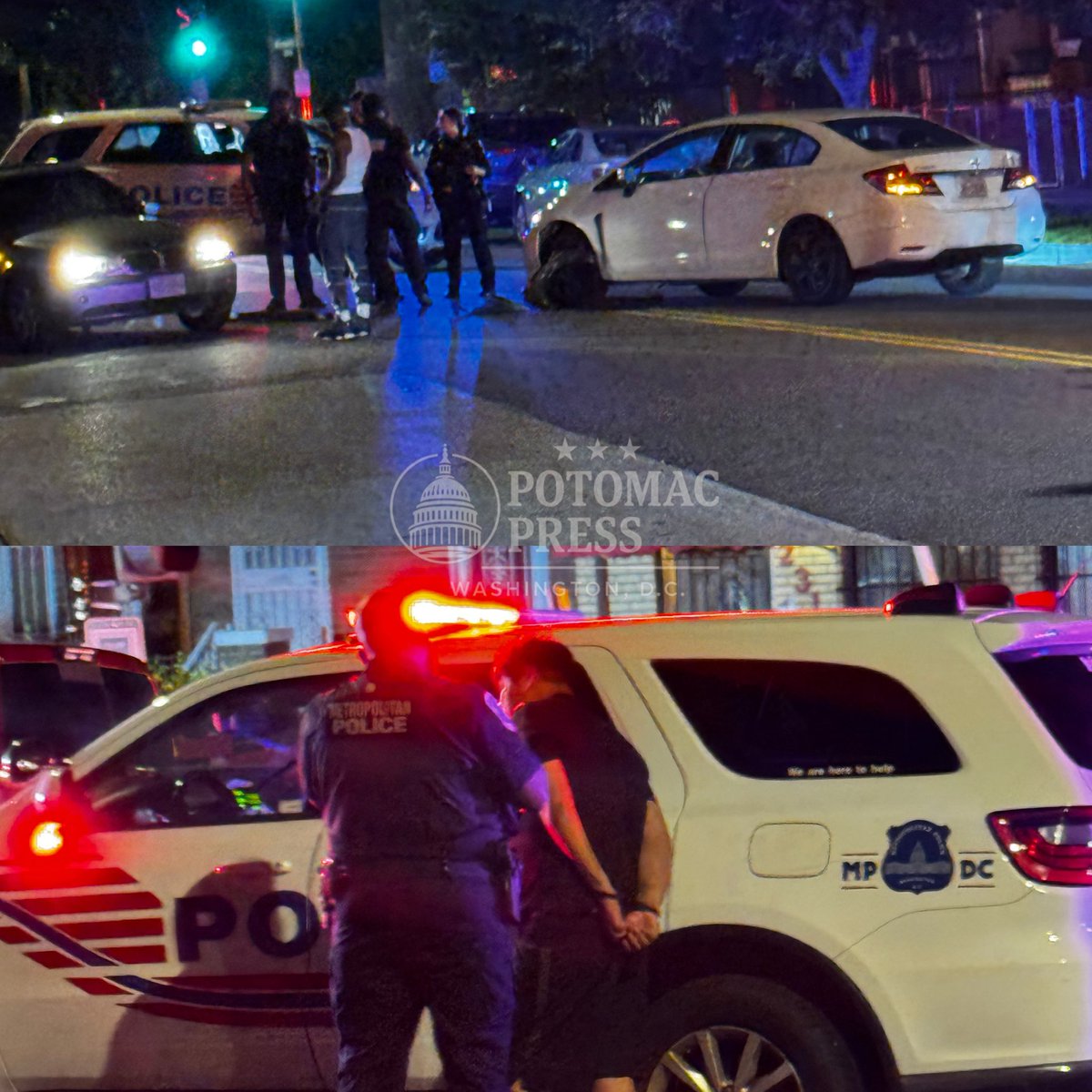 MPD is currently at the scene of a multi-vehicle accident on Minnesota Avenue Southeast, approximately the 2300 block. One individual is being transported to the hospital with non-life-threatening injuries, while another individual has been apprehended by law enforcement