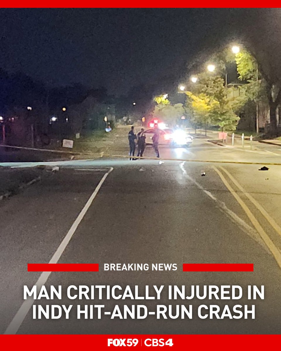 A man was critically injured in a hit-and-run crash on the near east side of Indianapolis Sunday night. The crash occurred near the intersection of East New York Street and North Randolph Street