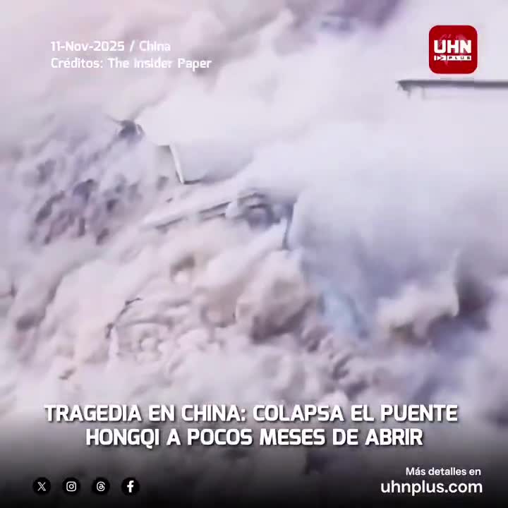 Die 758 Meter lange Hongqi-Brücke stürzte im Südwesten Chinas nur wenige Monate nach ihrer Einweihung ein.