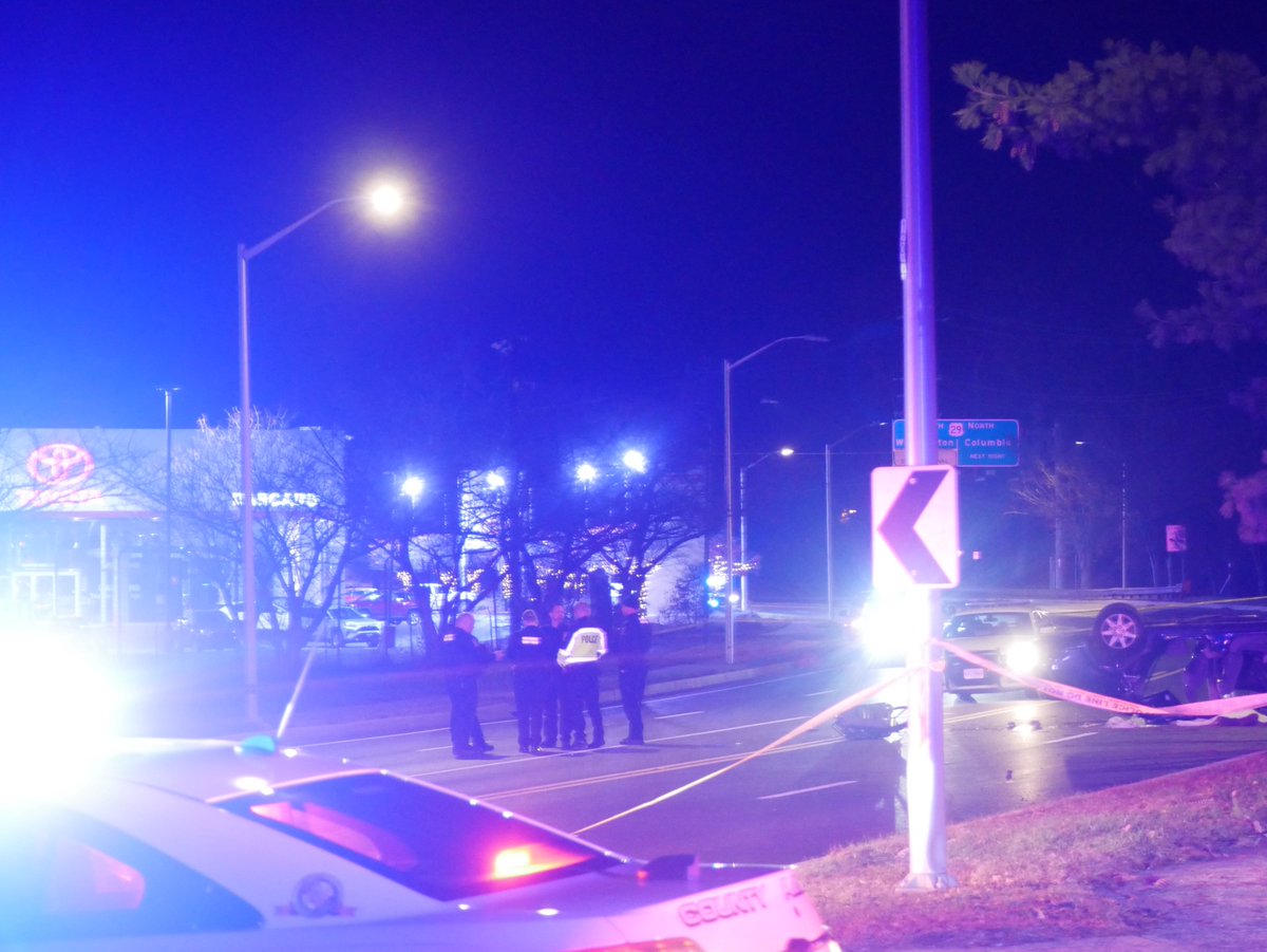 Fatal rollover crash  on the 12200 block of Cherry Hill Road in front of the Maryland Army National Guard Recruiting building in White Oak, MD. Driver has been pronounced dead.  Extended road closures by Montgomery County Police in the area for crash reconstruction