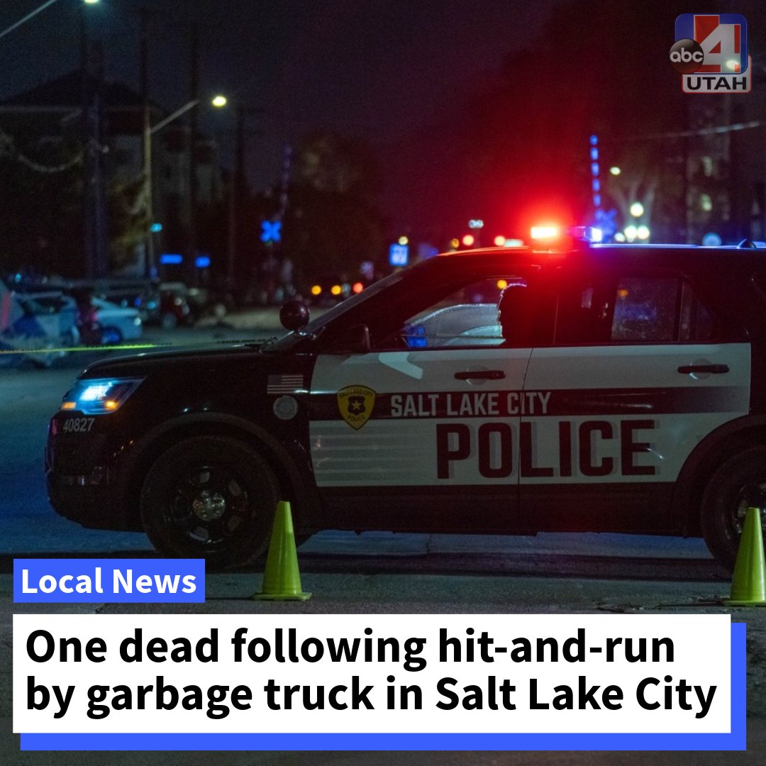 A man was struck and killed by a garbage truck overnight in Salt Lake City, police say