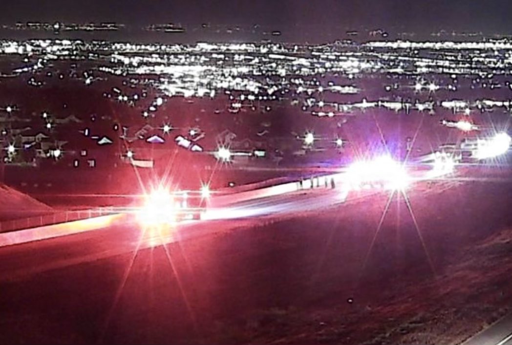 SB 5000 S Mountain View Corridor. WVCPolice & Fire on scene of a fatal auto vs pedestrian. Mountain View corridor is closed from 4100 S. two5400 S. during the investigation.