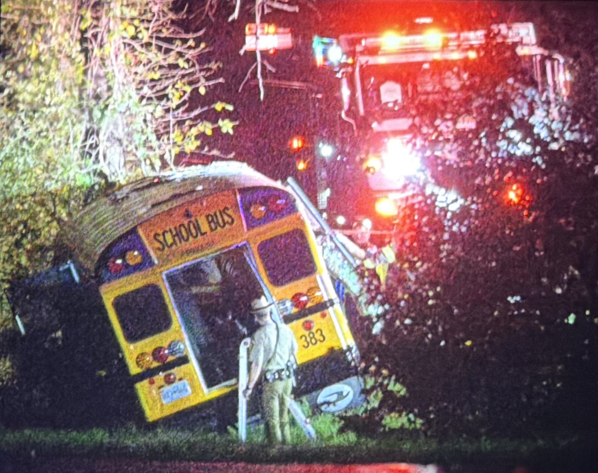 FATAL SCHOOL BUS CRASH IN PG COUNTY: Maryland State Police are investigating a fatal crash involving a school bus on Southbound Crain Highway (US-301) at Frank Tippett Road in Brandywine.
